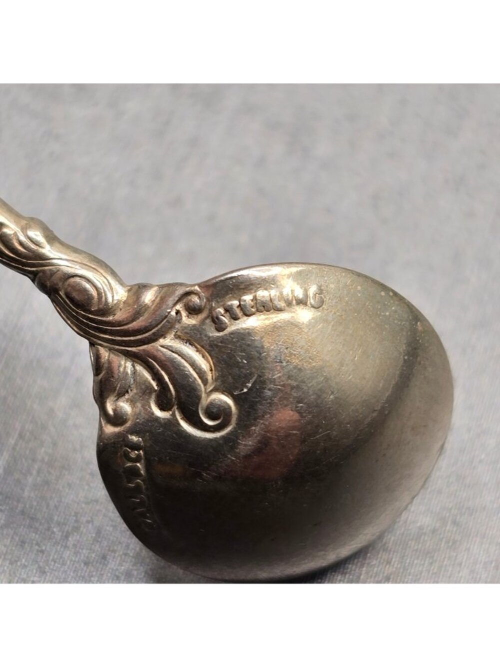 Vintage Wallace Sterling Silver Spoon Brooch Romance Of The Sea Pin Miniature - Picture 5 of 9